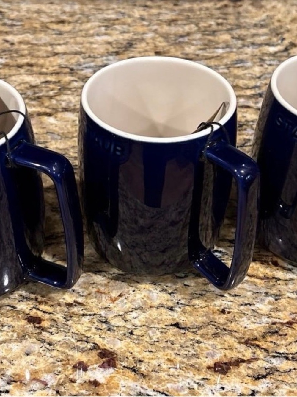 Staub Dark Blue Ceramic Mugs - Set of 3 - Picture 5 of 8